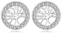 Thumbnail for Boucles d'Oreilles Arbre de Vie Zircon