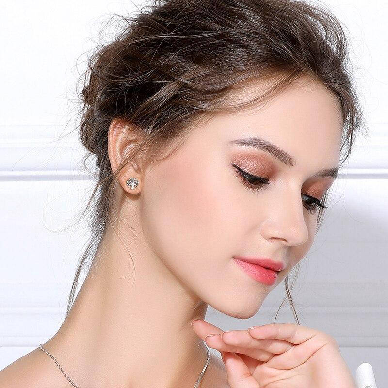 Boucle d'Oreille Arbre de Vie <br> Celtique en Argent
