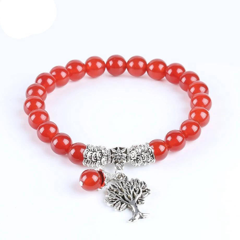 Bijou Arbre de Vie rouge