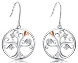Boucles d'Oreilles Arbre de Vie Coeur