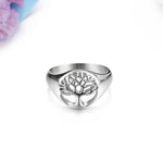 Bague Arbre de Vie Acier argent