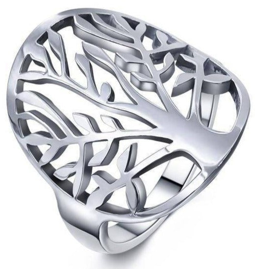 Bague Arbre de Vie Acier 