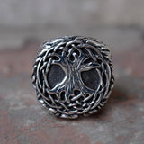 Arbre de Vie Bague Acier Viking