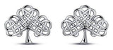 Boucles d'Oreilles Arbre de Vie Noeuds