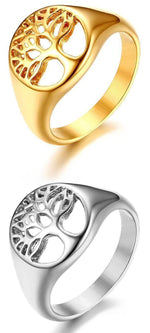 Bague Arbre de Vie Acier
