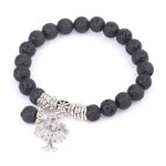 Bracelet Arbre de Vie <br> Pierre Volcanique