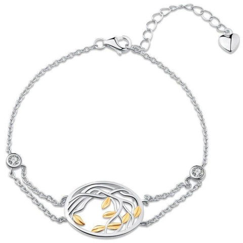 Bracelet Arbre de Vie Argent Doré