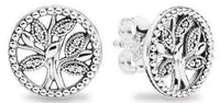 Thumbnail for Boucles d'Oreilles Arbre de Vie Argentées