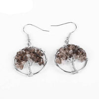 Thumbnail for Boucle d'Oreille Arbre de Vie <br> En Pierres Naturelles