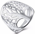 Bague Arbre de Vie plaquée argent