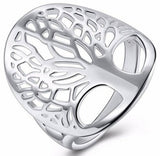 Bague Arbre de Vie plaquée argent