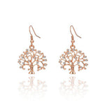 Boucle d'Oreille Arbre de Vie <br> Or et Argent