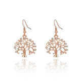 Boucle d'Oreille Arbre de Vie <br> Or et Argent