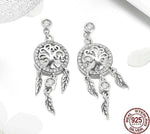 Boucles d'Oreilles Arbre de Vie Argent 925