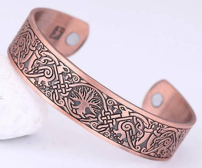 Bracelet Arbre de Vie Nordique Cuivre