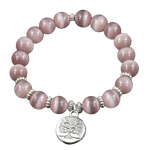 Bracelet Arbre de Vie Opale Rose
