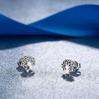 Thumbnail for Boucle d'Oreille Arbre de Vie <br> Celtique en Argent