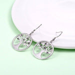 Boucles d'Oreilles Arbre de Vie Topaze Mystique