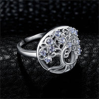 Thumbnail for Bague Arbre de Vie Argent 