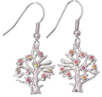 Thumbnail for Boucles d'Oreilles Arbre de Vie Orange