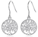 Boucles d'Oreilles Arbre de Vie Argent 925