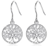 Boucles d'Oreilles Arbre de Vie Argent 925