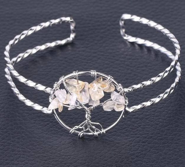 Bracelet Arbre de Vie Cristal de Roche
