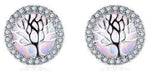 Boucles d'Oreilles Arbre de Vie Givre