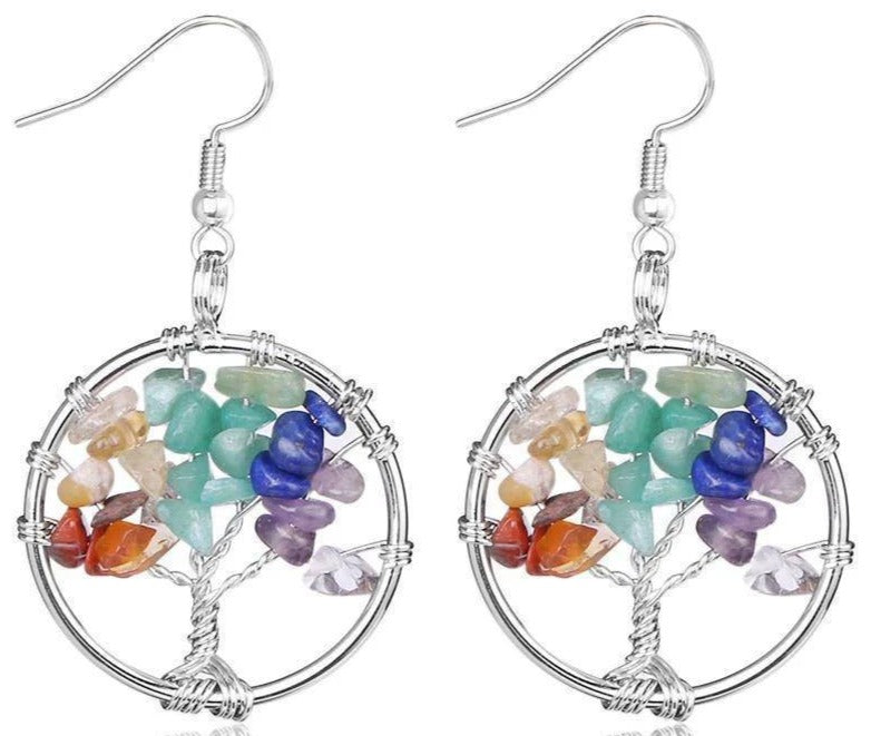 Boucle d'Oreille Arbre de Vie