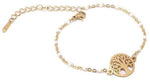 Bracelet or arbre de vie blanc