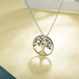 Pendentif Arbre de Vie Topaze Argent