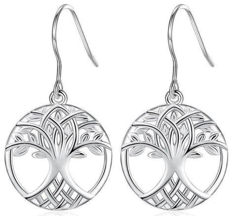 Boucles d'Oreilles Arbre de Vie Celtique