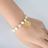 bracelet arbre de vie perle d'eau douce