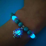 Bracelet Lotus Arbre de Vie turquoise bleue