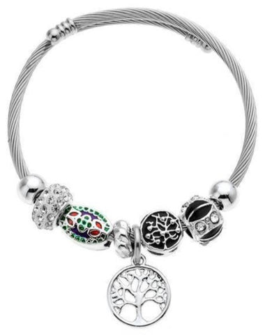 Bracelet Arbre de Vie Noir
