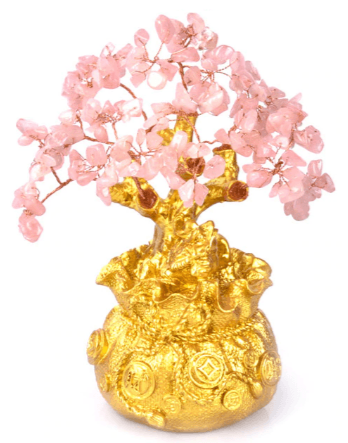 Arbre de Vie Feng Shui Quartz Rose