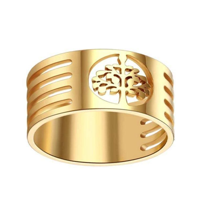 Bague Arbre de Vie <br> Acier Inoxydable