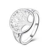 Bague Arbre de Vie <br> Plaquée Argent