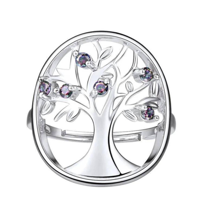 Bague Arbre de Vie <br> Topaze