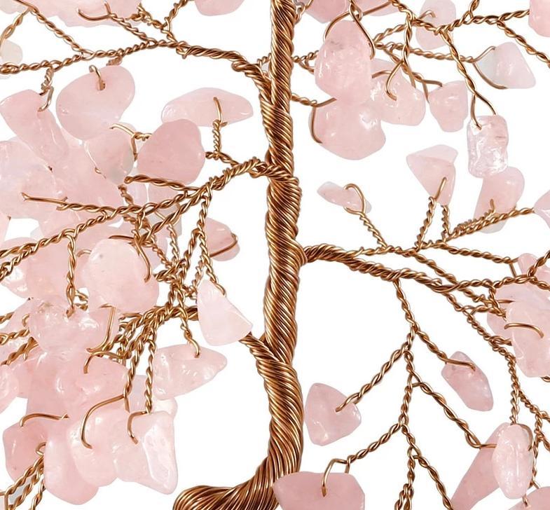 Décoration Arbre de Vie <br> Quartz Rose