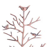 porte bijoux arbre de vie cuivre avec oiseaux