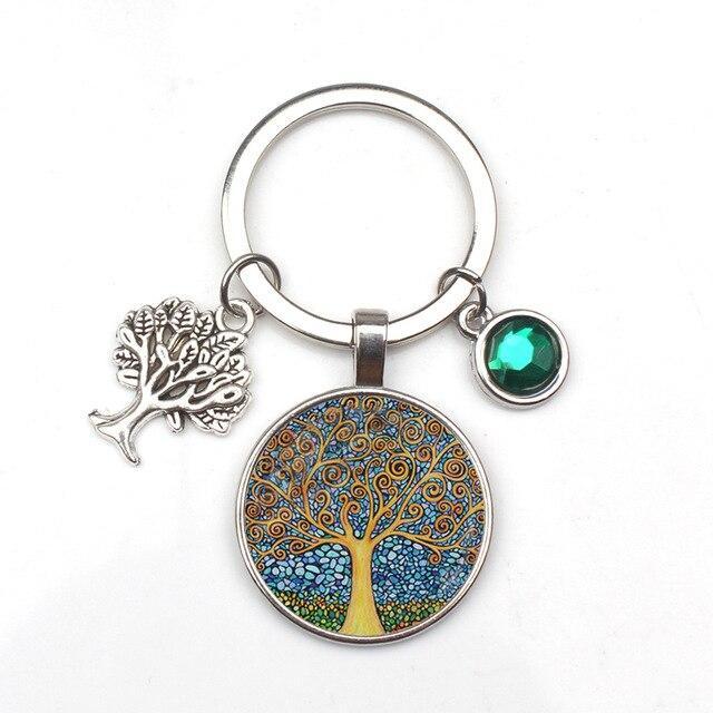 Porte-clé Arbre de Vie Vert