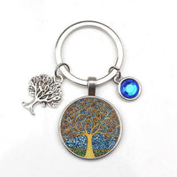 Thumbnail for Porte-clé Arbre de Vie Bleu
