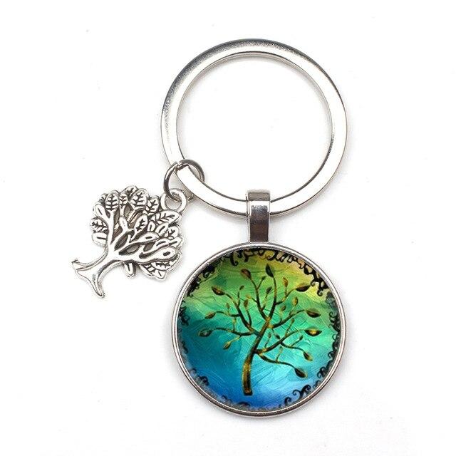 Porte-clé Arbre de Vie Turquoise