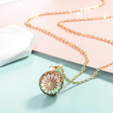 Bola Fleur de Vie en or, blanc et rose