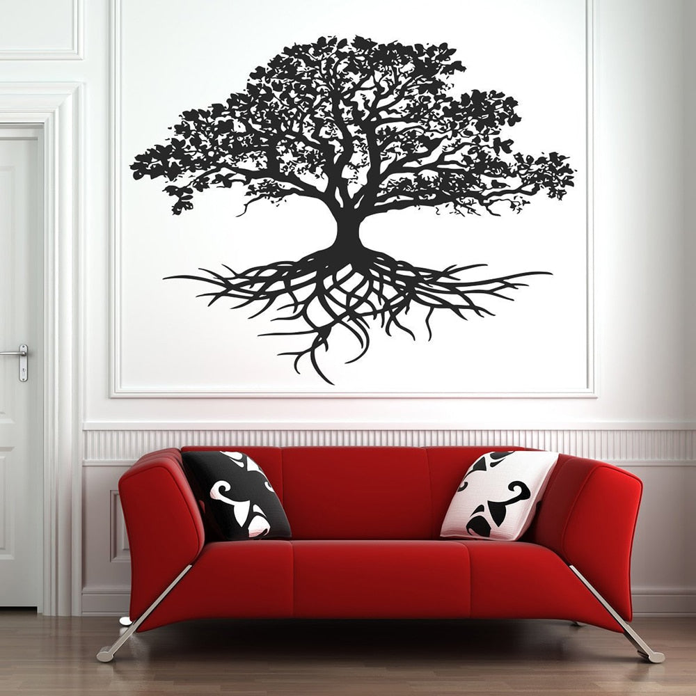 Stickers Arbre de Vie Celtique sur mur blanc