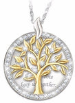 Médaille Arbre de Vie en Or Blanc