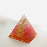 orgonite fleur de vie dorée
