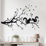 Stickers Ecureuil Chambre sur fond clair
