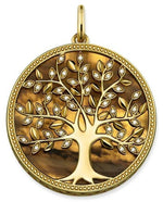 médaille arbre de vie plaqué or